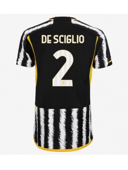 Juventus Mattia De Sciglio #2 Heimtrikot für Frauen 2023-24 Kurzarm